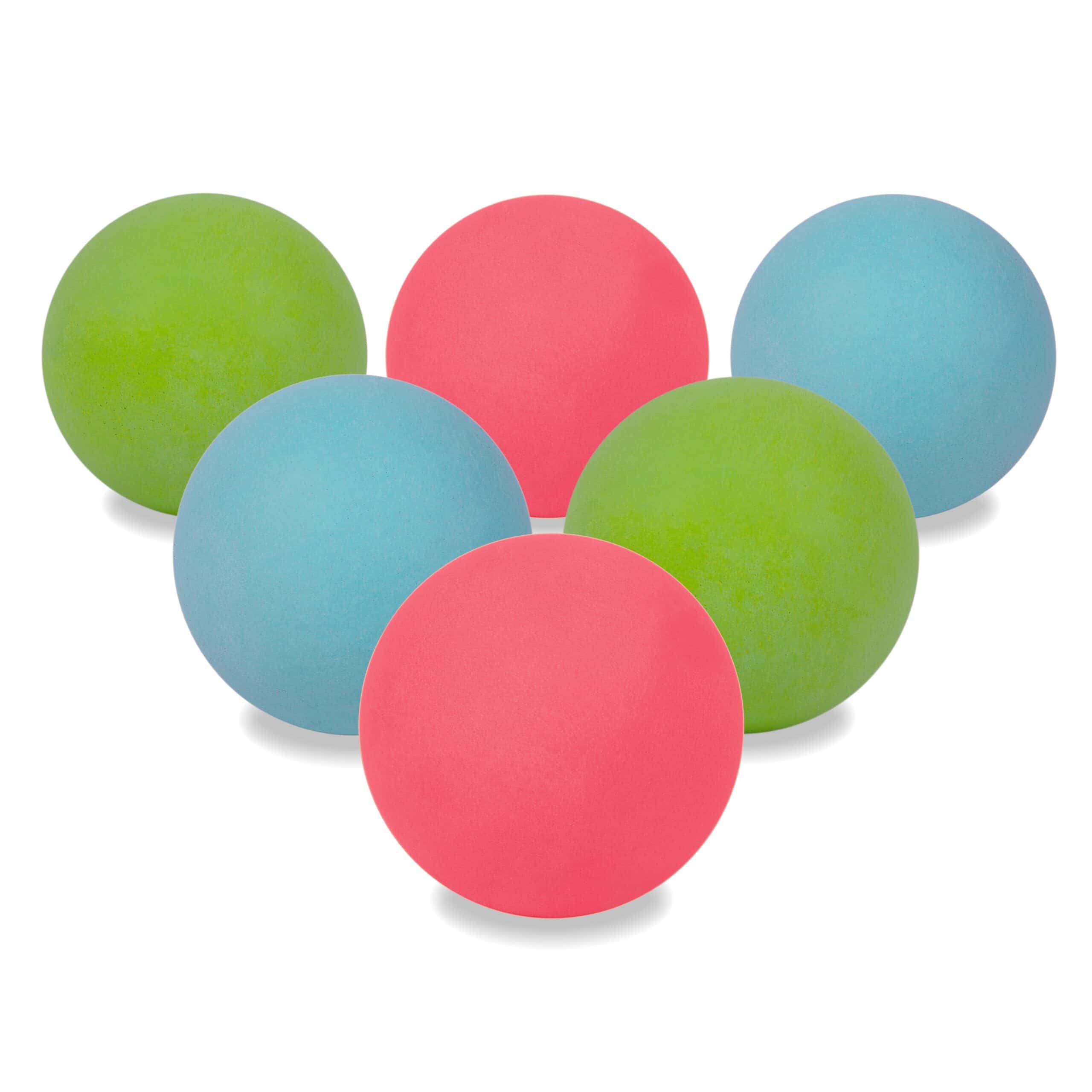 Multicolor Soft Foam Lacrosse Balls (Pink, Blue, Green) 
